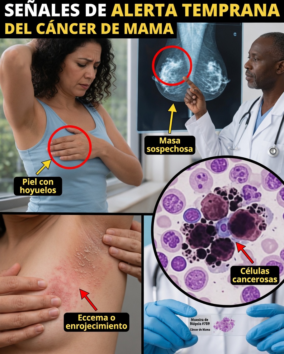 10 Señales y síntomas de advertencia del cáncer de mama que toda mujer debe conocer