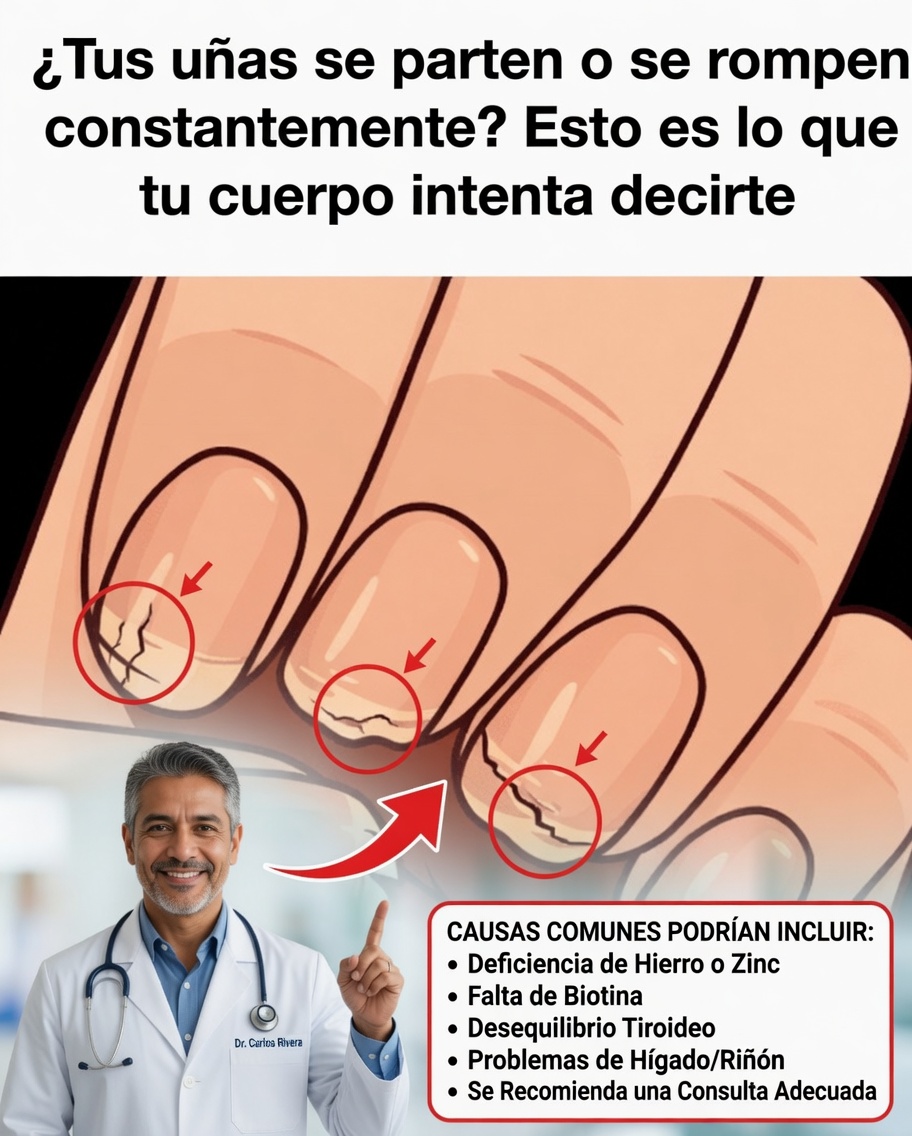 ¿Tus uñas siempre se parten o se quiebran? Tu cuerpo podría estar enviándote una advertencia