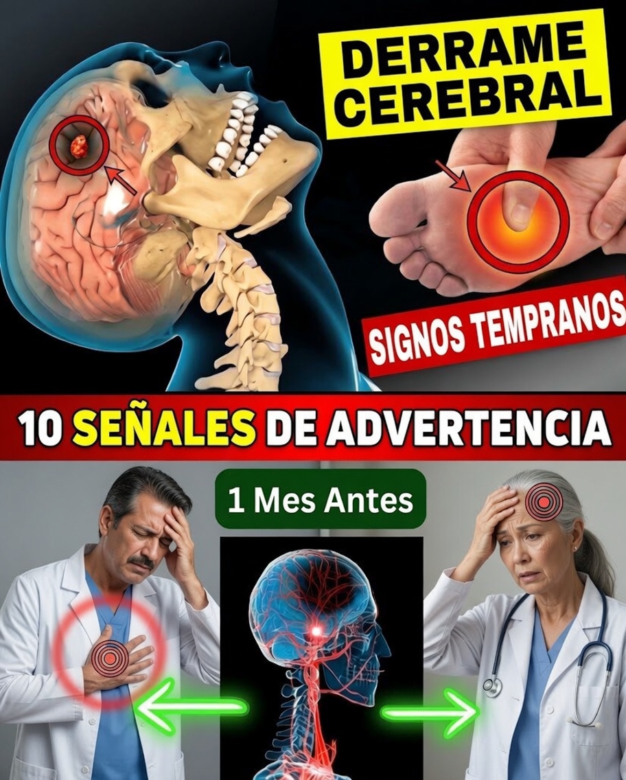 8 señales tempranas de advertencia de un derrame cerebral que podrías notar un mes antes + 9 formas naturales de proteger tu cerebro