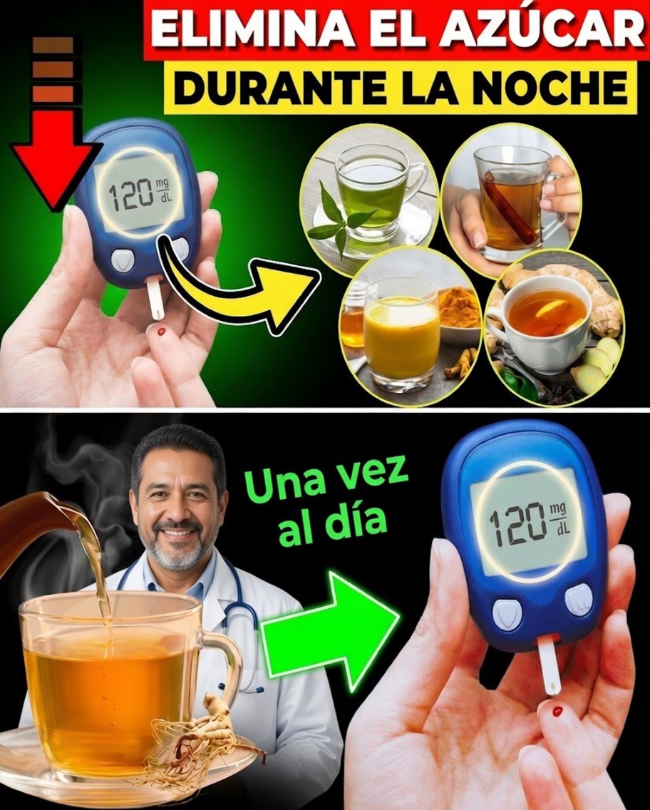 Elimina el azúcar en la sangre durante la noche con estas 8 potentes bebidas naturales