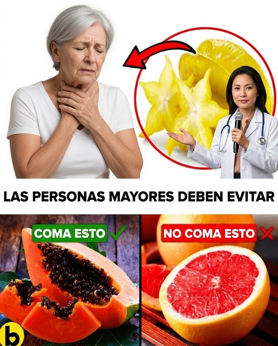 15 frutas que los adultos mayores deben evitar para mantener la seguridad y el bienestar