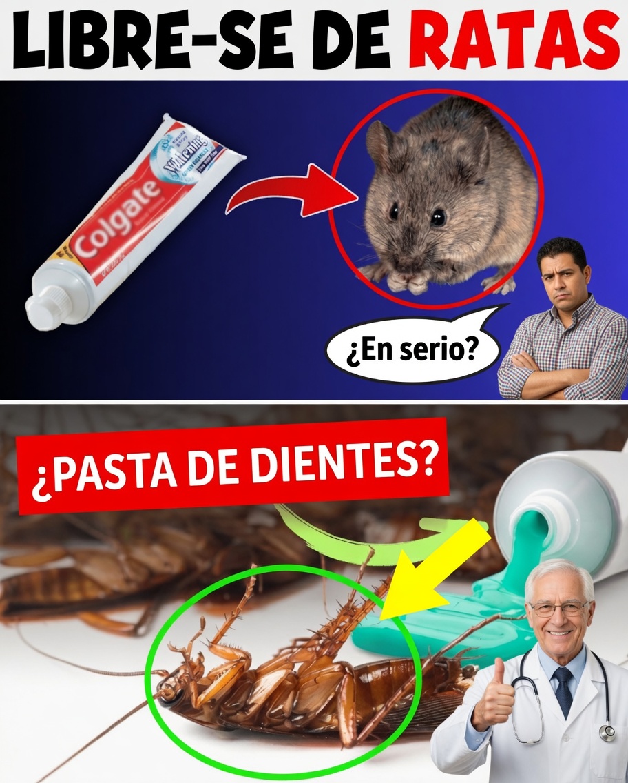 Truco casero sorprendente: ¡ahuyenta plagas con pasta de dientes!