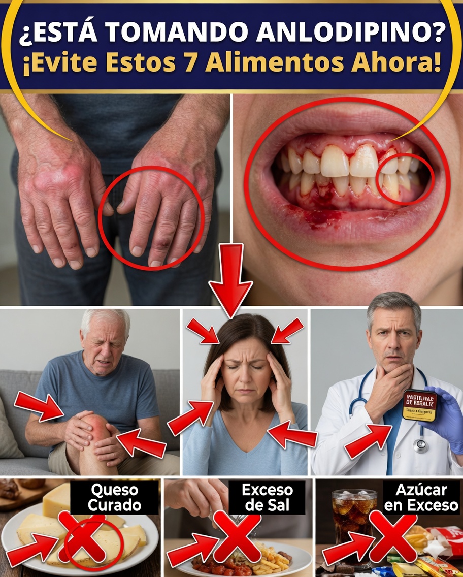 7 alimentos que pueden empeorar silenciosamente los efectos secundarios de la amlodipina — y sustituciones simples para sentirse mejor más rápido
