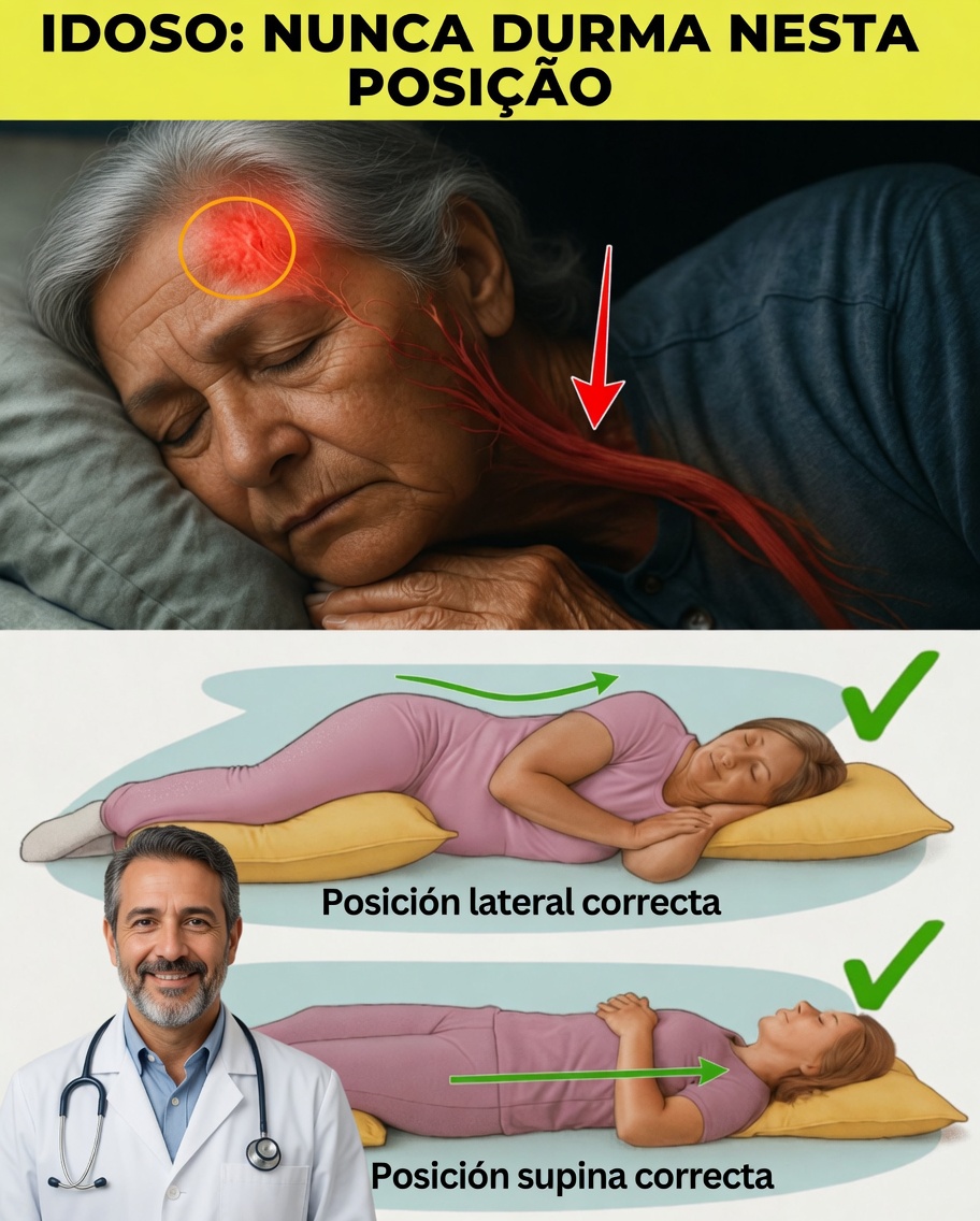 Adultos mayores: eviten ESTA postura al dormir; ¡puede aumentar el riesgo de ACV durante la noche!