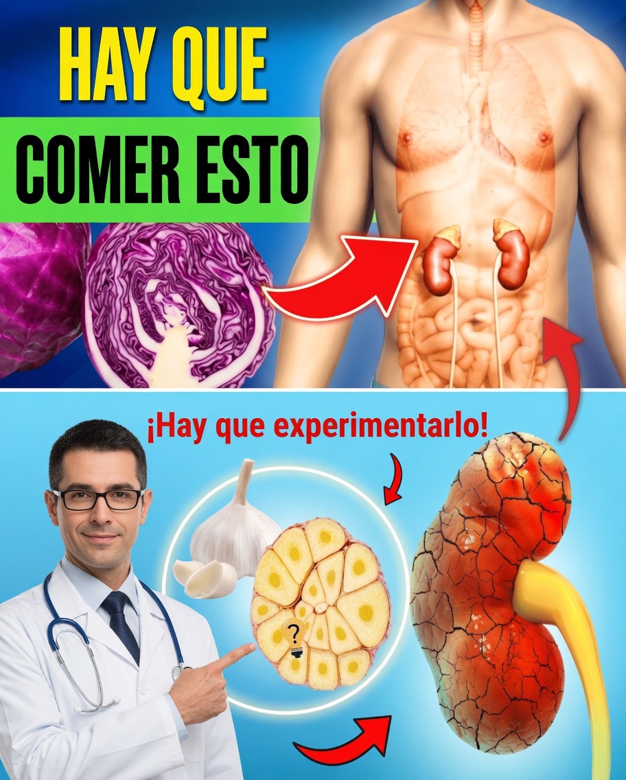 ¡Salva tus riñones! 10 alimentos poderosos para proteger la salud renal
