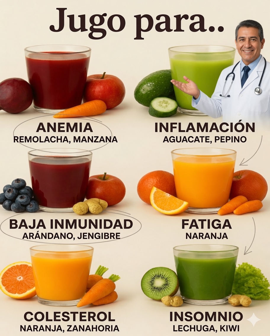 Jugos curativos para apoyar tu bienestar diario