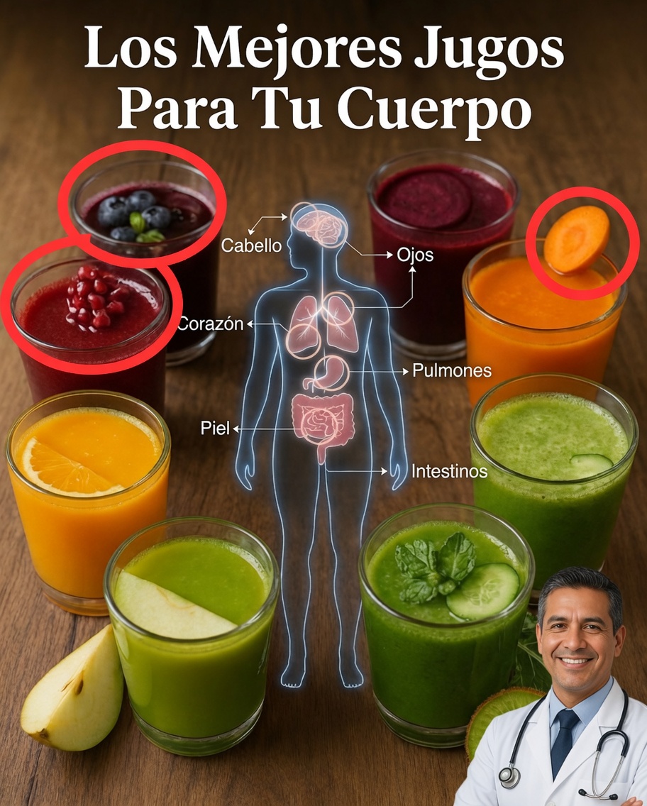 10 Mejores Jugos Naturales para Fortalecer Cada Parte de Tu Cuerpo