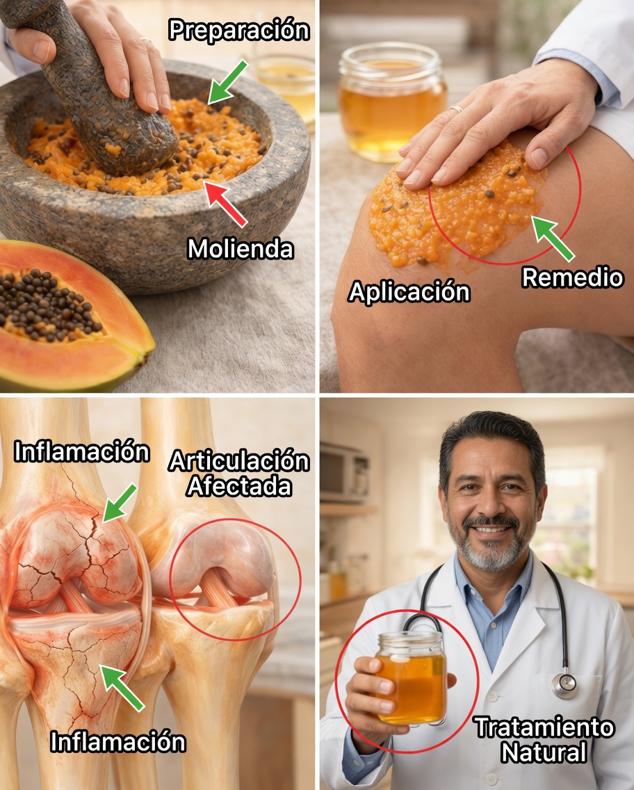 Semillas de papaya: una manera natural de aliviar las molestias en las rodillas, la espalda y la columna