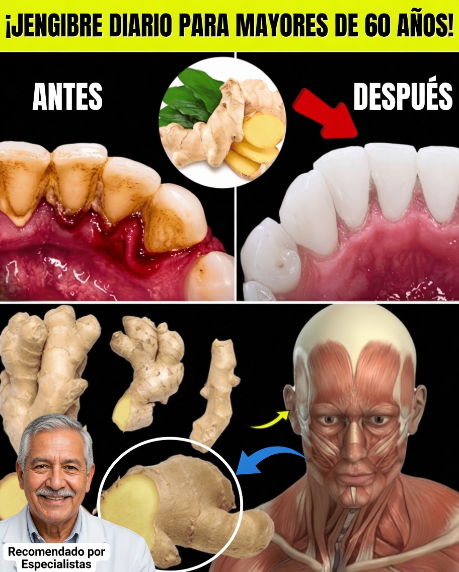¿Más de 60? Por qué USTED debería consumir jengibre todos los días (5 razones esenciales)