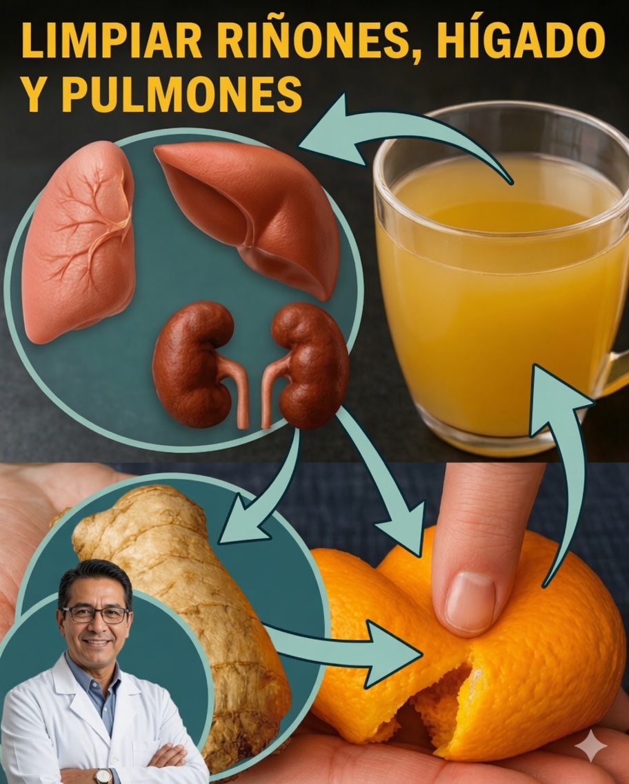 Desbloquea el poder de la mandarina, las nueces y el jengibre para limpiar tus riñones, hígado y pulmones