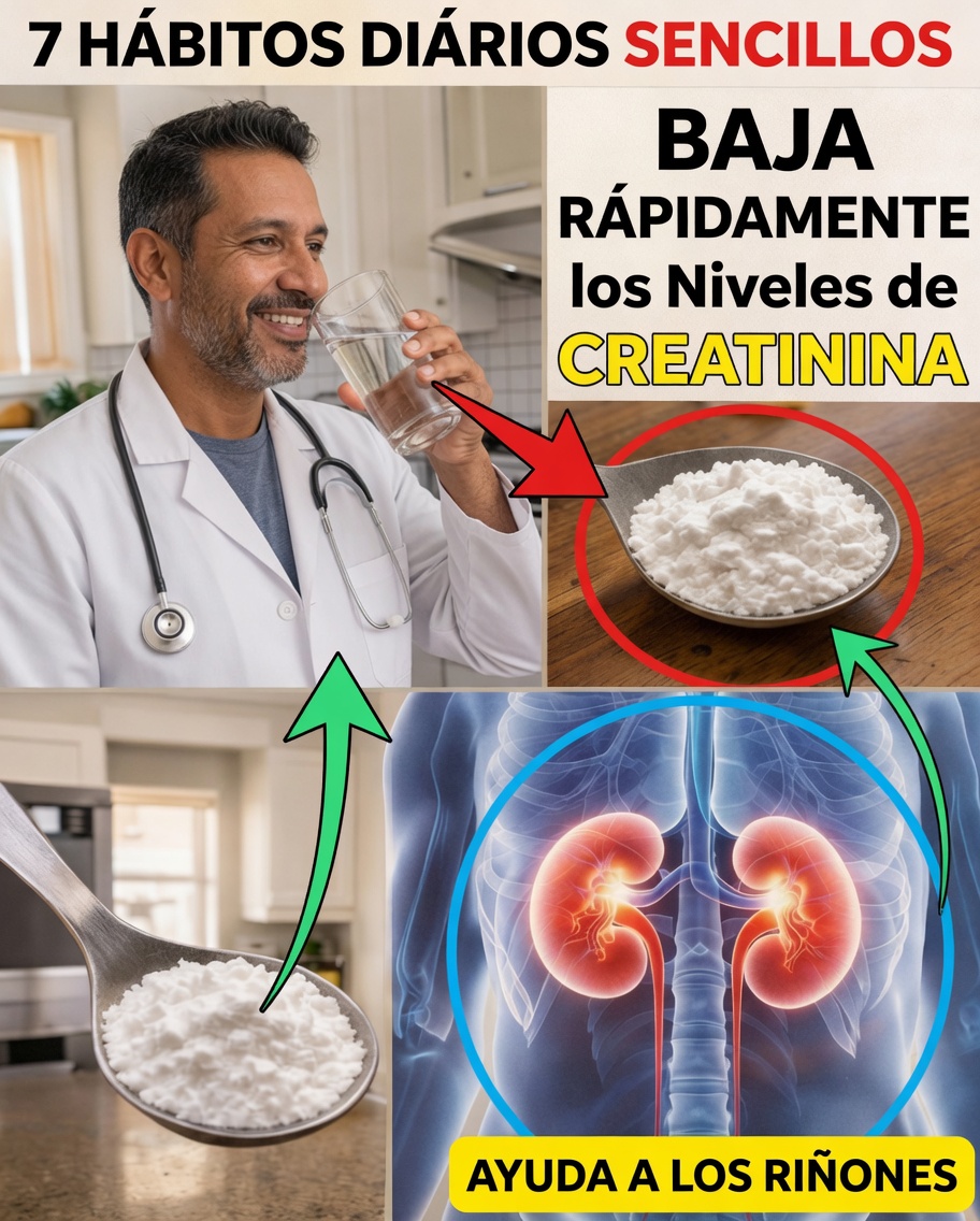 7 hábitos diarios sencillos para reducir rápidamente la creatinina y evitar la diálisis