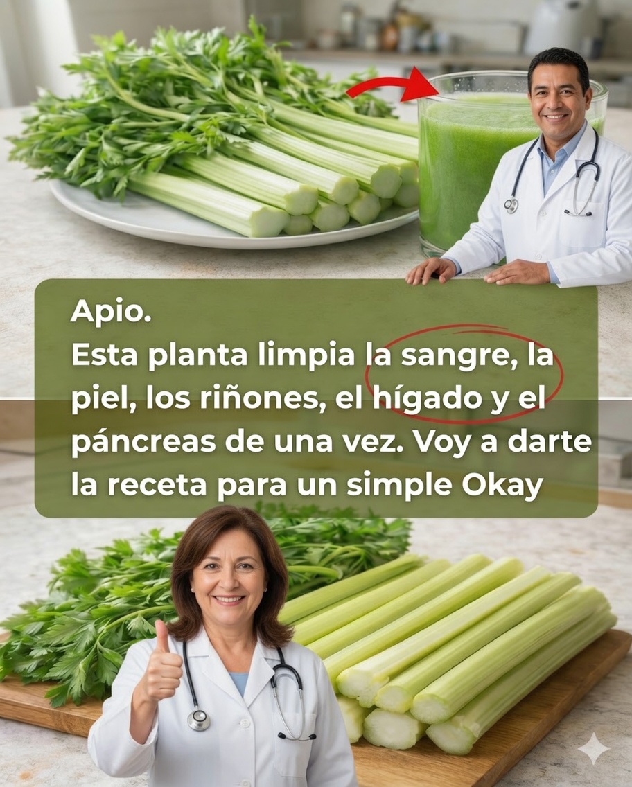 ¿Cansado de despertarte pesado e hinchado? Este sencillo jugo de apio, perejil y limón puede transformar tus mañanas