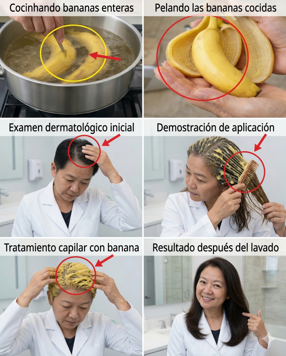 El secreto de la cáscara de plátano: ¿puede ayudar a oscurecer las canas y estimular el crecimiento del cabello?