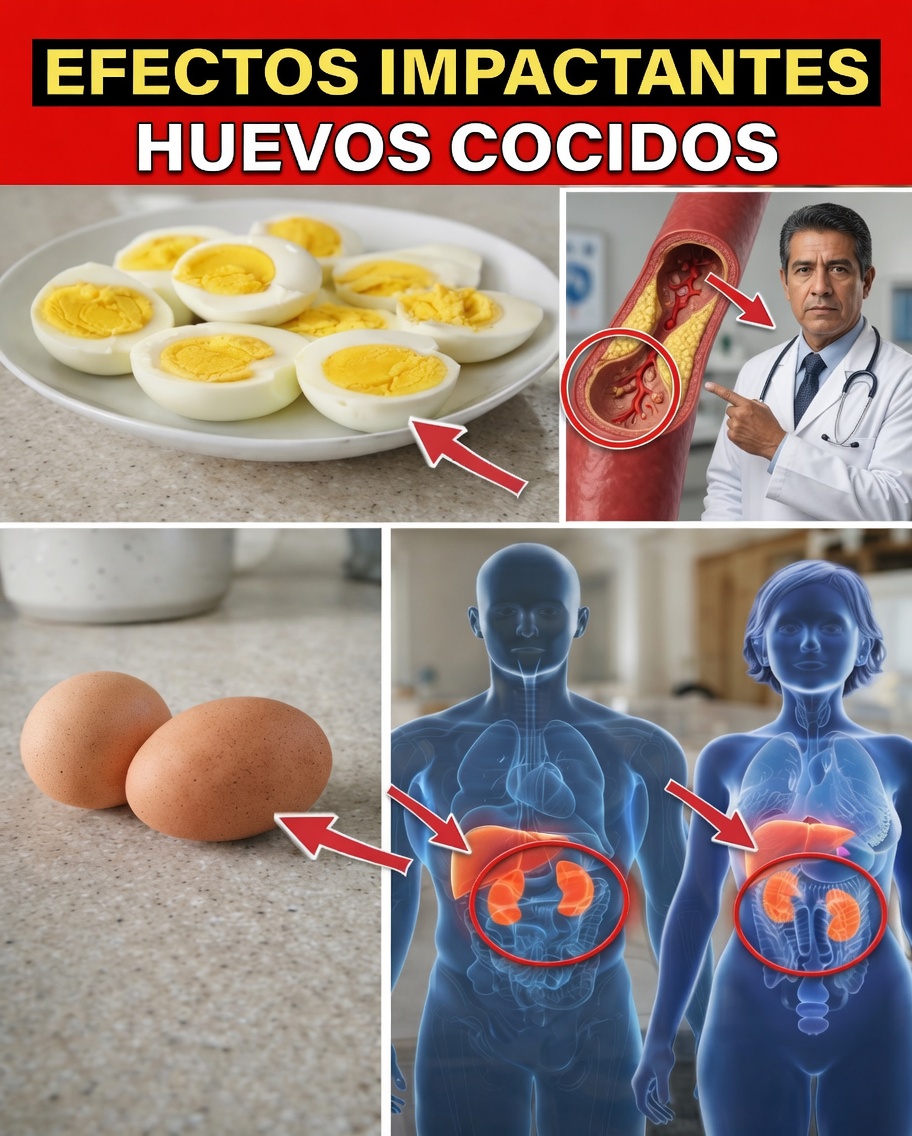 Apenas 2 huevos cocidos todas las mañanas pueden hacer estas 10 cosas por tu cuerpo