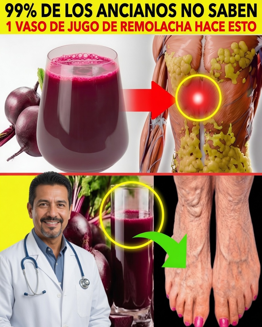 Un vaso de jugo de remolacha por la mañana puede cambiarlo todo para los ancianos