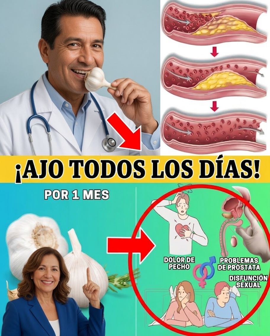 Comer ajo crudo todos los días: una forma natural de apoyar la salud del corazón y reducir el colesterol