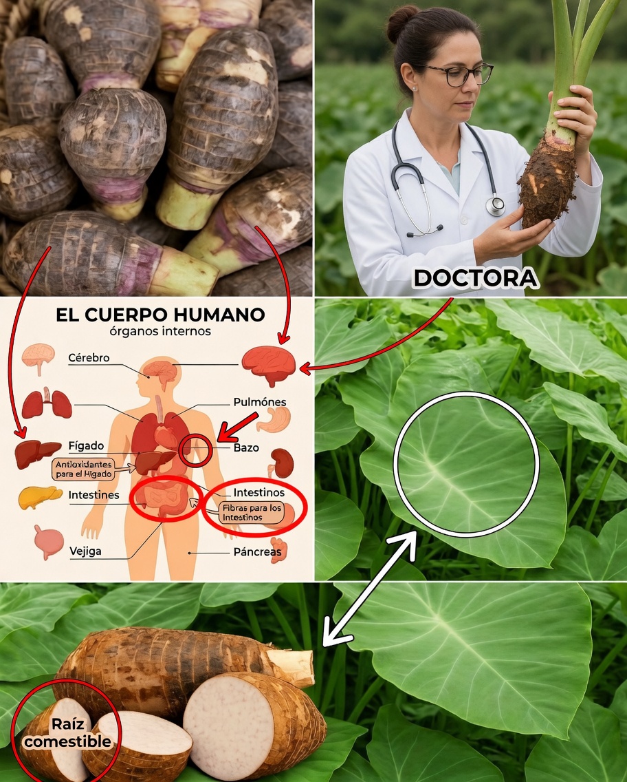 Raíz de taro: el poder escondido debajo de la tierra