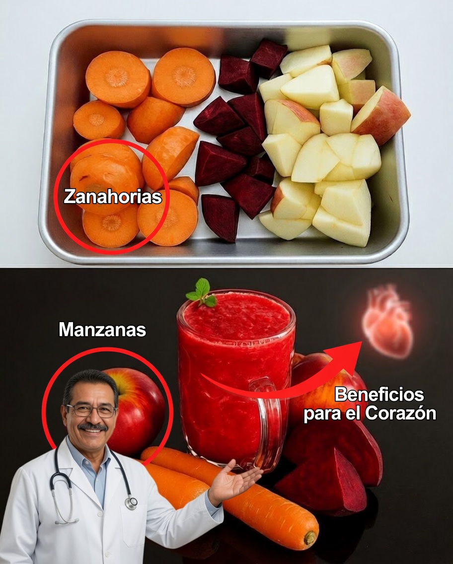 Elixir de zanahoria, remolacha y manzana: energía natural en cada sorbo