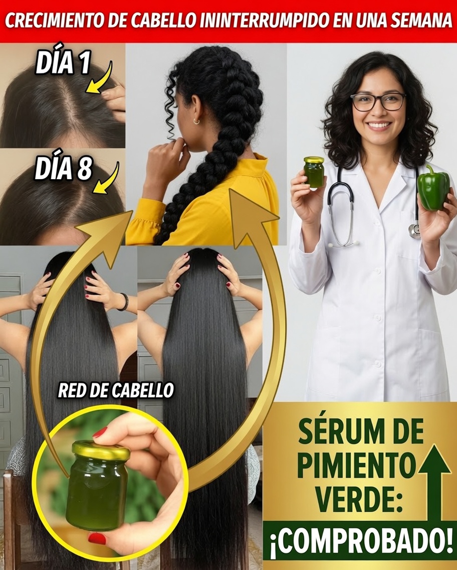 El Secreto de la Pimienta Verde: Despierta un Crecimiento Capilar Más Rápido y Voluminoso