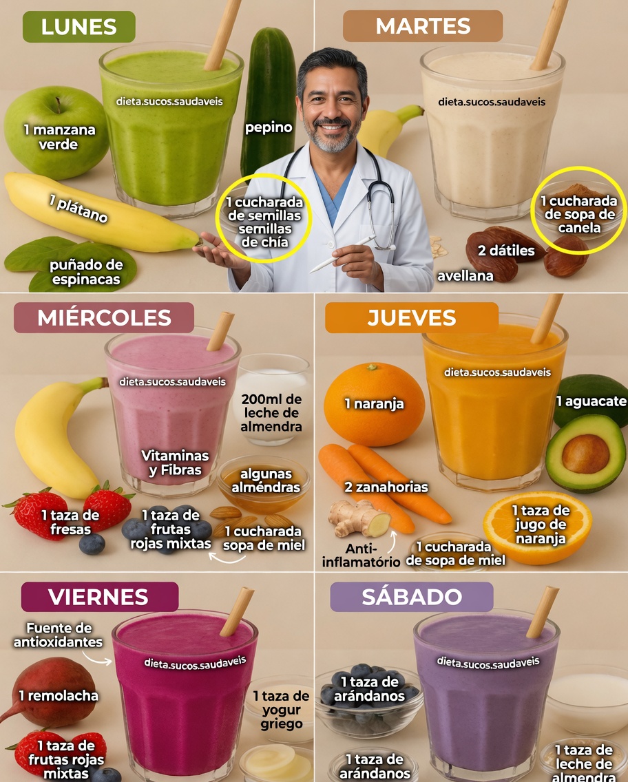 Desafío de batidos de 6 días: un impulso refrescante para tu salud