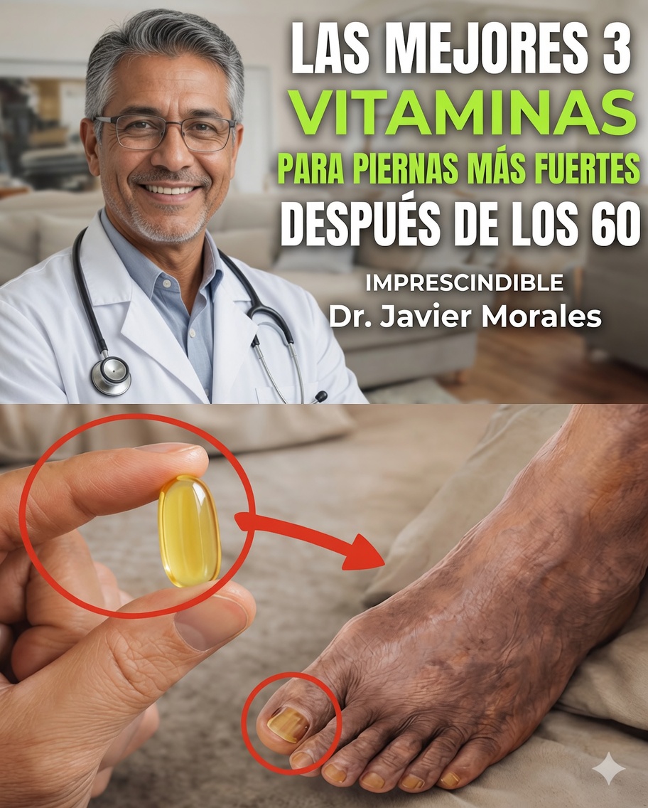 3 vitaminas para tomar antes de dormir que pueden fortalecer las piernas y mejorar la función muscular después de los 60