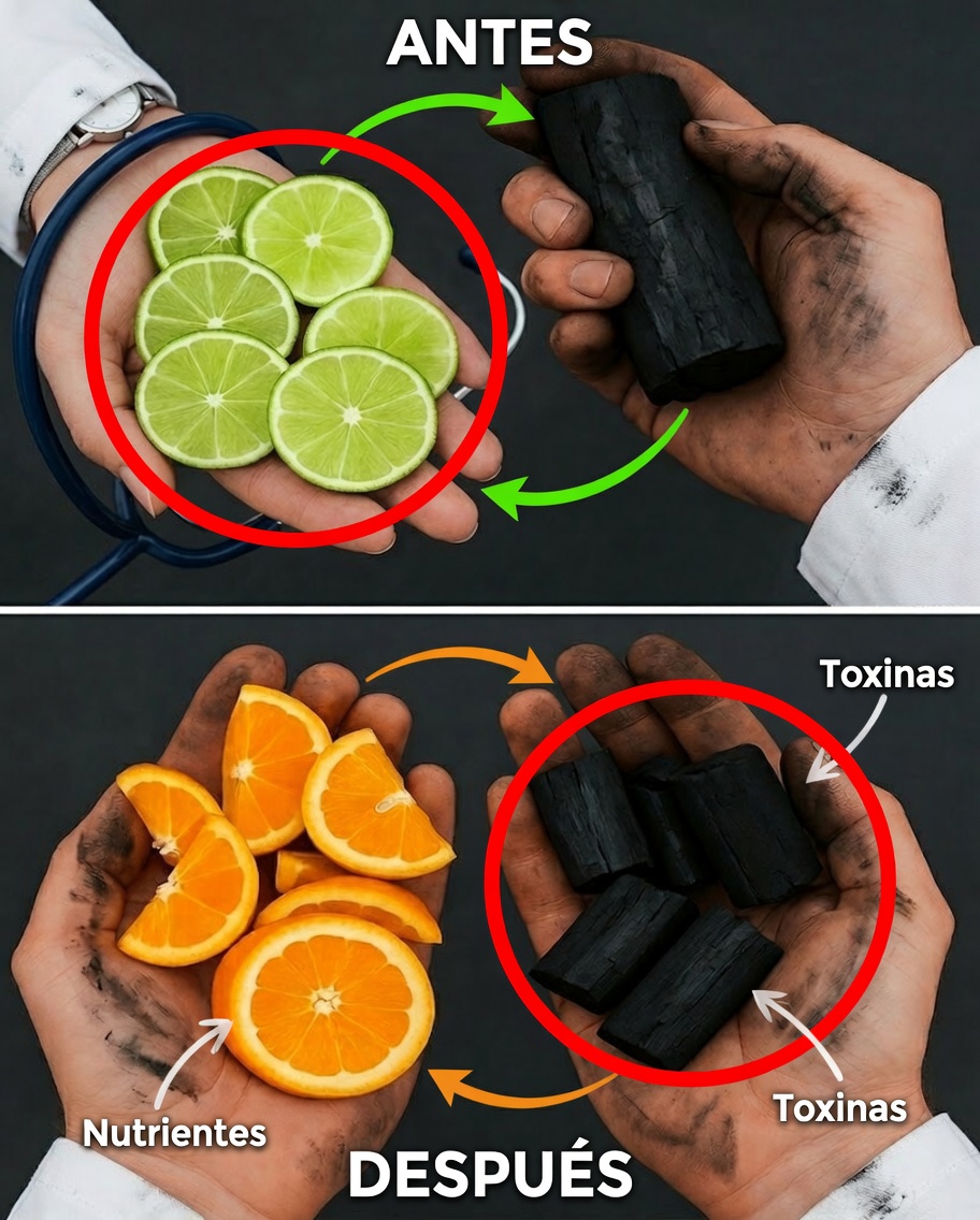 Lo que realmente sucede cuando mezclas limón con carbón