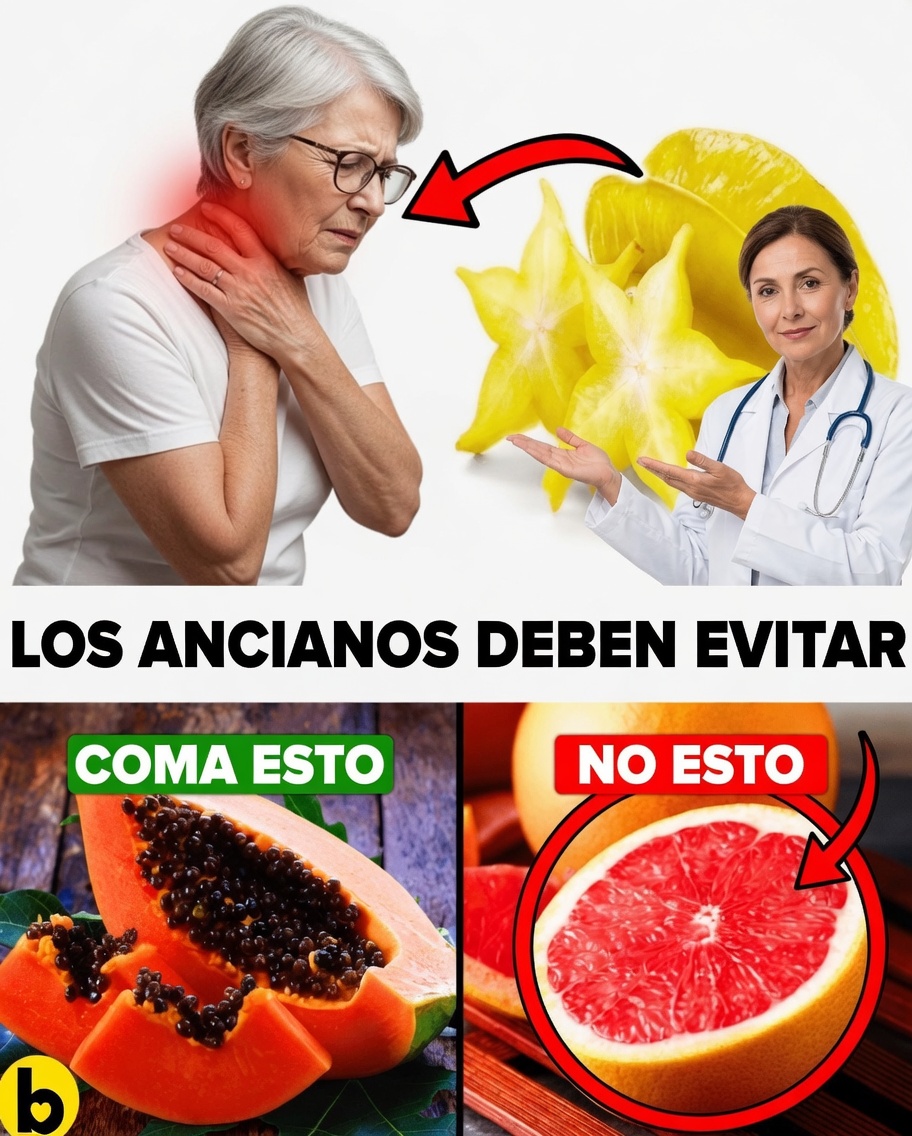 15 frutas que las personas mayores deberían evitar para mantenerse seguras