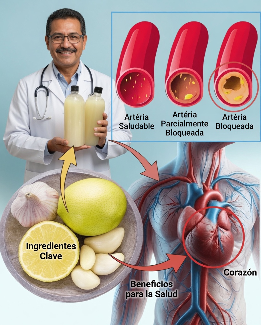 Jugo natural que puede ayudar a reducir placas en las arterias y mejorar la circulación