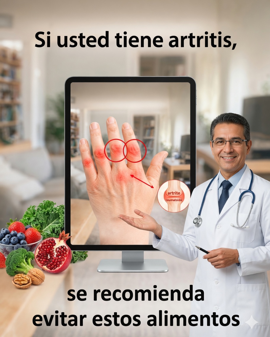 Alimentos que Debes Evitar si Sufres de Artritis para Reducir el Dolor y la Inflamación