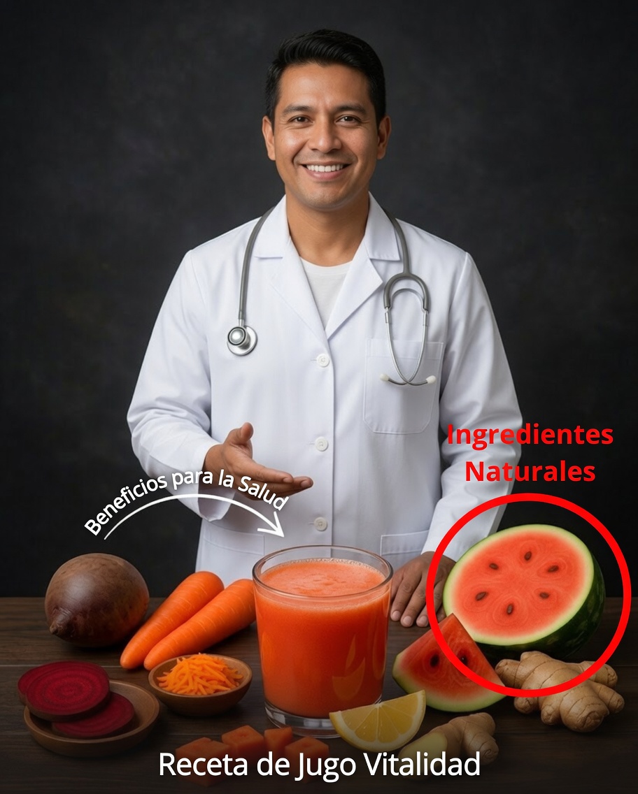 Jugo de Sandía, Zanahoria, Remolacha y Jengibre: La Bebida Natural de Detox que Revitaliza el Cuerpo