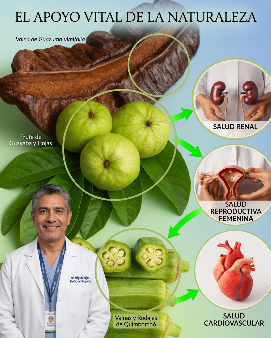 Joyas Ocultas de la Naturaleza para la Ovulación: Hojas de Guayaba, Fruto de Aidan y Okra