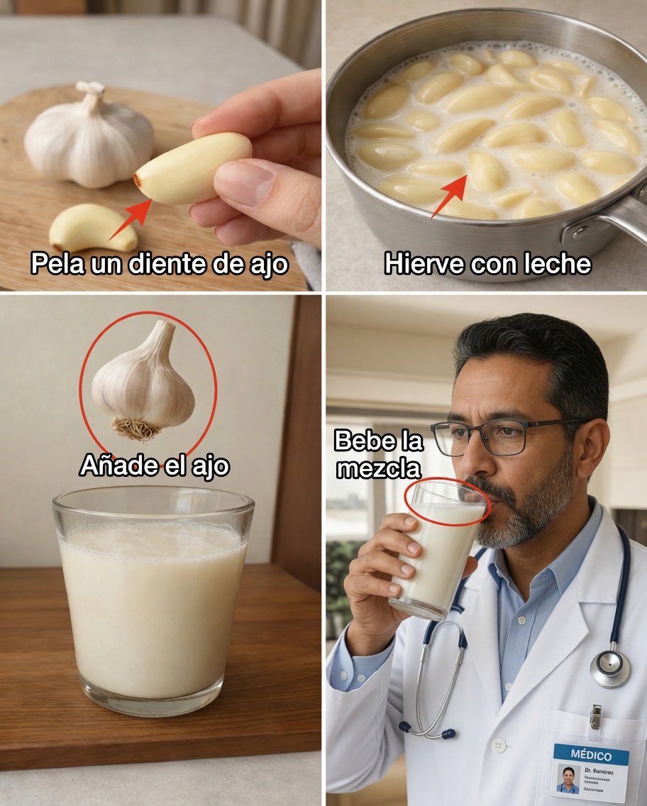 Ajo hervido en leche: por qué deberías empezar a tomar esta bebida natural