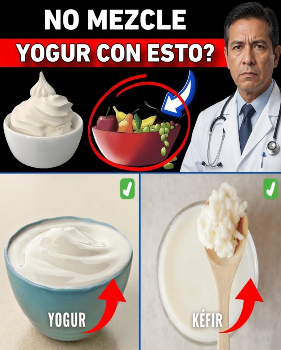 Advertencia sobre el yogur: 4 combinaciones de alimentos que pueden perjudicar la salud de tu intestino