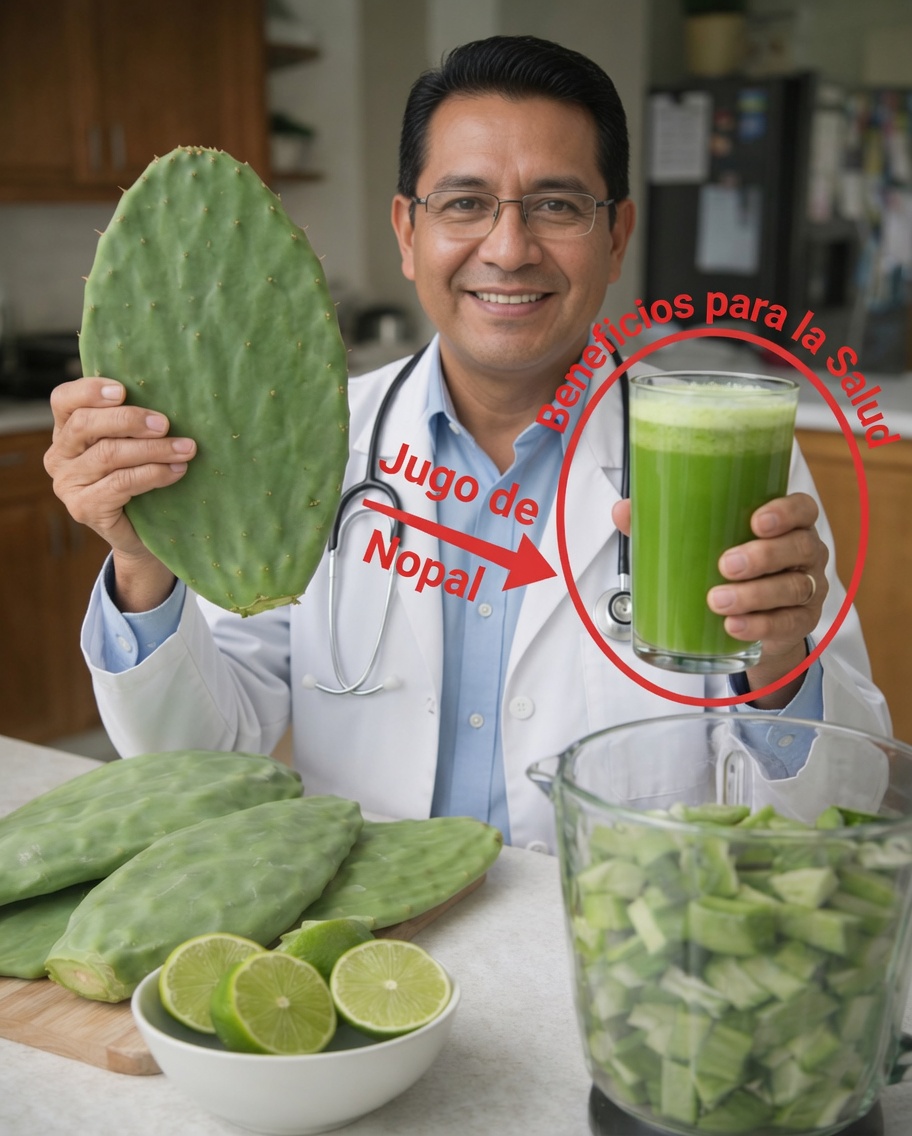 Bebida de nopal con limón: una forma refrescante de apoyar la digestión, reducir la hinchazón y sentirse más ligero de manera natural